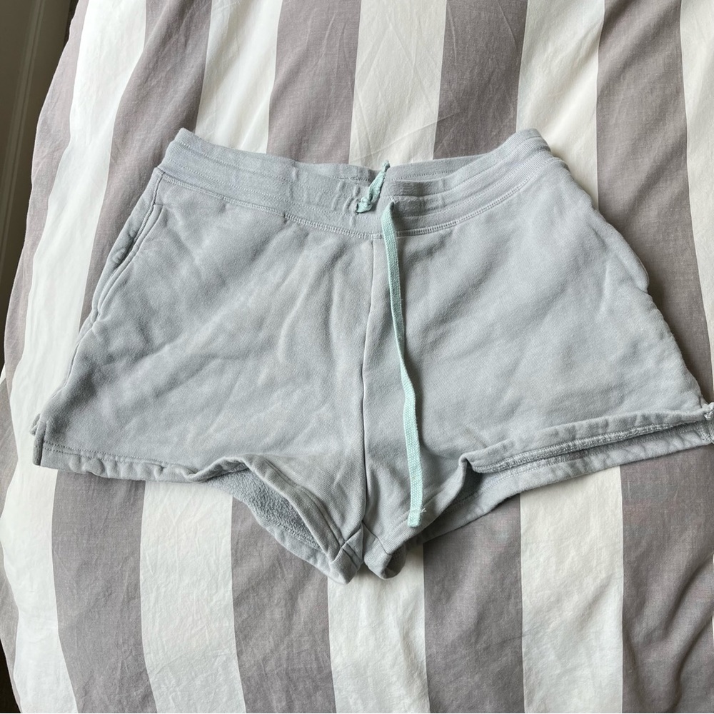 Girlfriend Collective Vapor Gray 50/50 Sweat Shorts